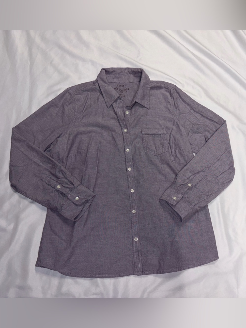 Sonoma Men's Button-Down Shirt - Heathered Purple Lot E